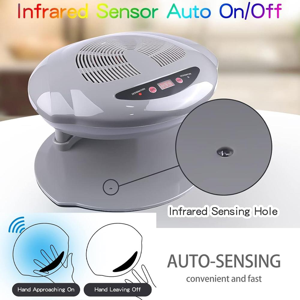 LINMANDA Air Nail Dryer 400W Интеллектуальный автоматический датчик горячего и холодного воздуха для сушки лака для ногтей Маникюрный инструмент для домашнего салона EU белый
LINMANDA Air Nail Dryer 400W Интеллектуальный автоматический датчик горячего и холодного воздуха для сушки лака для ногтей Маникюрный инструмент для домашнего салона EU белый