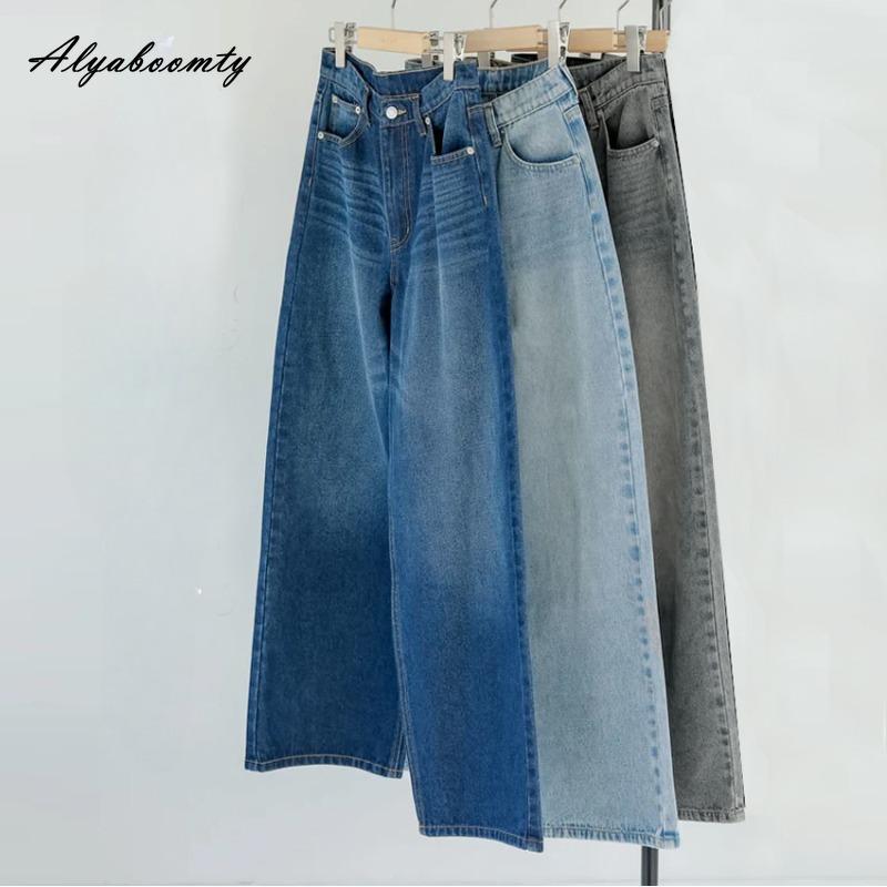 Korean Fashion Summer Women Solid Straight Jeans High Waist Gray Blue Casual Loose Denim Pants Vintage Elegant Ladies Jeans S світло-синій колір
Korean Fashion Summer Women Solid Straight Jeans High Waist Gray Blue Casual Loose Denim Pants Vintage Elegant Ladies Jeans S світло-синій колір