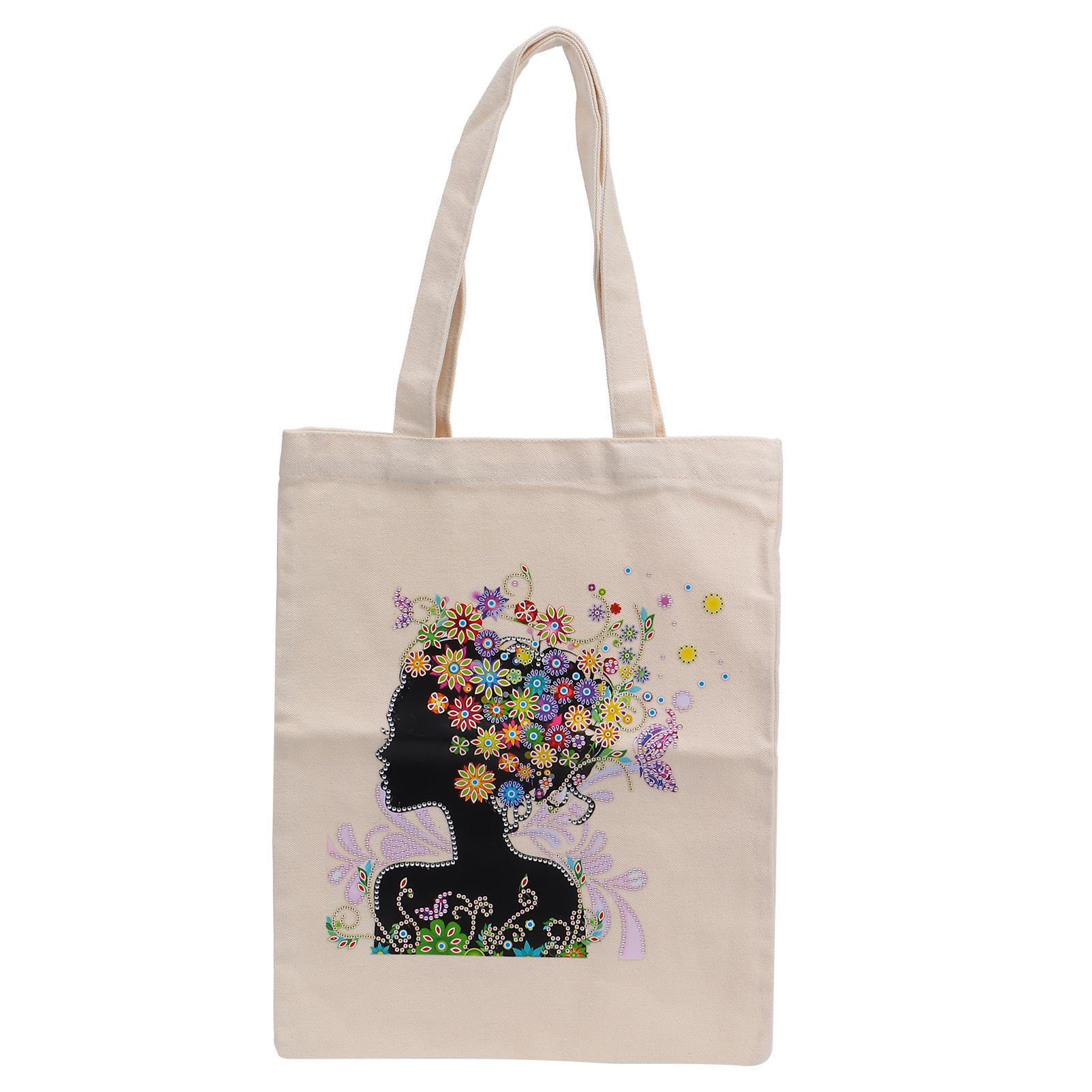 Сумка-тоут с алмазной росписью, практичная, красочная, специально для хранения школьных сумок, пикников, путешествий, подарков BB024