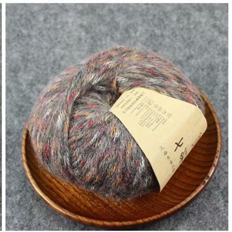 Вязание из шерсти для родителей и детей, шерстяной свитер в богемном стиле, шарф, шерстяная шапка, пряжа из волокна, флис альпаки 110*110*50mm