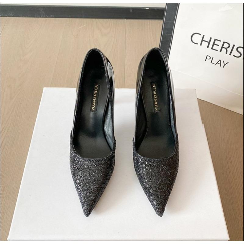 Fashion 2025Glitter pointy high-heeled pumps with slim heels fashion single shoes to match the party shoes 34 чёрный
Fashion 2025Glitter pointy high-heeled pumps with slim heels fashion single shoes to match the party shoes 34 чёрный