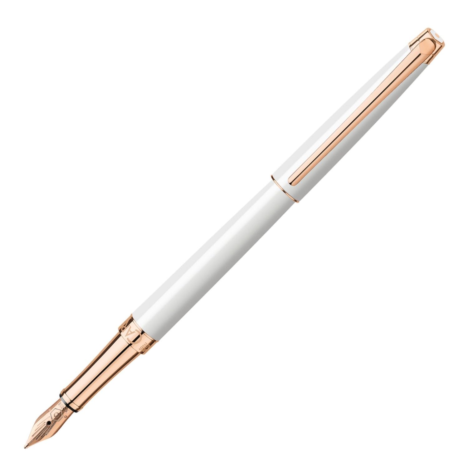 Caran Fountain Pen B Bold Leman Slim White Rose Gold Official Import d Ache 4791-011
Caran Fountain Pen B Bold Leman Slim White Rose Gold Official Import d Ache 4791-011