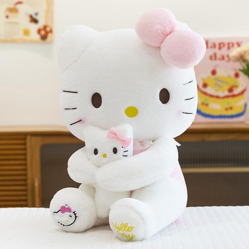 Mother and son kt cat Kulomi doll Melody plush toy pillow scratcher gift exchange 35Cm 0.4kg
Mother and son kt cat Kulomi doll Melody plush toy pillow scratcher gift exchange 35Cm 0.4kg