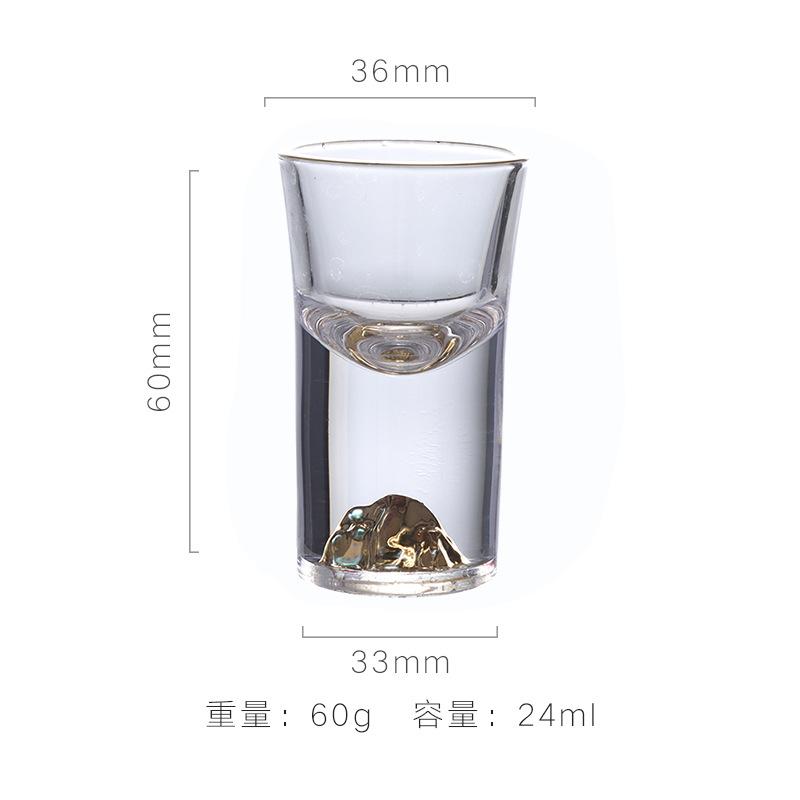 Luxury Crystal Wine Glass Bullet-Shaped Spirits Glasses Home Jinshan Liquor Cups with Creative Dividers for Enhanced Wine 24-100ml
Luxury Crystal Wine Glass Bullet-Shaped Spirits Glasses Home Jinshan Liquor Cups with Creative Dividers for Enhanced Wine 24-100ml