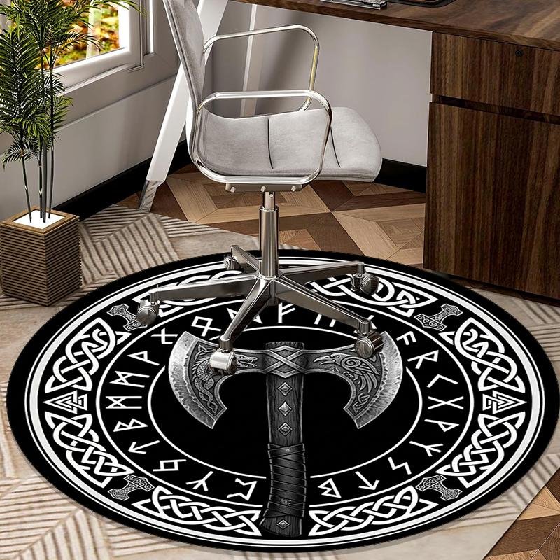 Viking Shield Design round carpet Chair cushion Round Entryway Rug, Soft Round Rugs for Living Room, Bedroom, Circle Carpet decor gifts Diameter 60cm
Viking Shield Design round carpet Chair cushion Round Entryway Rug, Soft Round Rugs for Living Room, Bedroom, Circle Carpet decor gifts Diameter 60cm