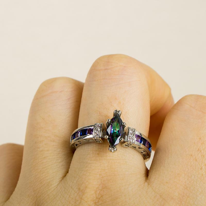 Cellacity Silver Ring for Women with Oval Rainbow Fire Mystic Topaz Gemstone Silver Jewelry Party Silver Fine Jewely 10
Cellacity Silver Ring for Women with Oval Rainbow Fire Mystic Topaz Gemstone Silver Jewelry Party Silver Fine Jewely 10