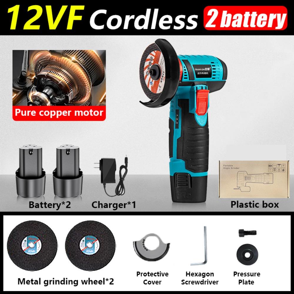 Electric Mini Angle Grinder Handheld 12V Cutting Machine Multi Functional Cordless Polishing Machine DIY Brushed Cutting
Electric Mini Angle Grinder Handheld 12V Cutting Machine Multi Functional Cordless Polishing Machine DIY Brushed Cutting