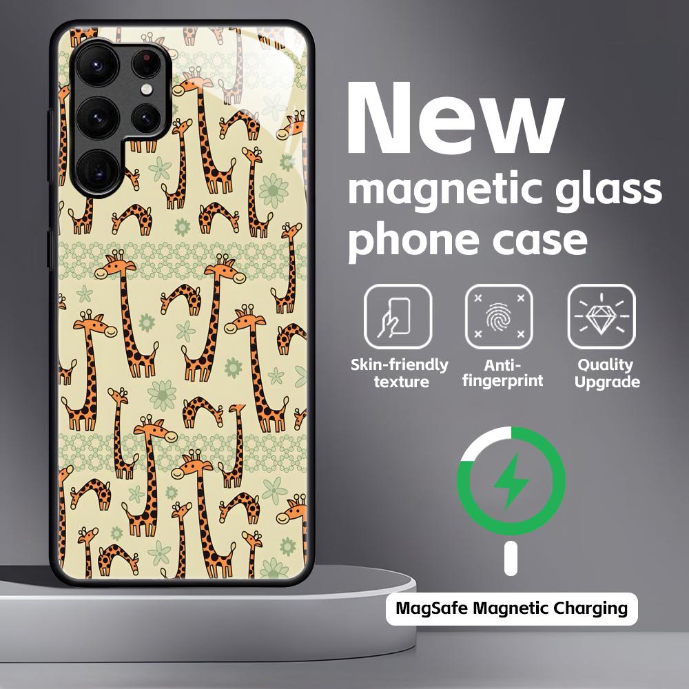 Cute giraffe Phone Case For Samsung S26 S25 S24 S23 S22 S21 Plus Ultra Note20 Glass Magnetic Case Galaxy S24
Cute giraffe Phone Case For Samsung S26 S25 S24 S23 S22 S21 Plus Ultra Note20 Glass Magnetic Case Galaxy S24
