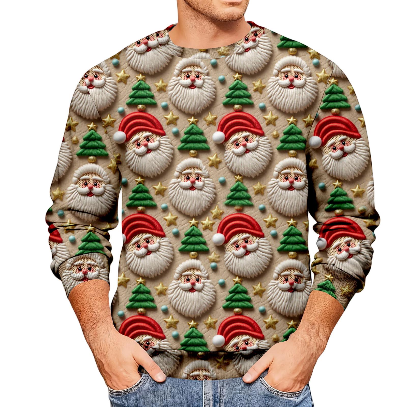 Свободное мужское худи с рождественским принтом S
Свободное мужское худи с рождественским принтом S