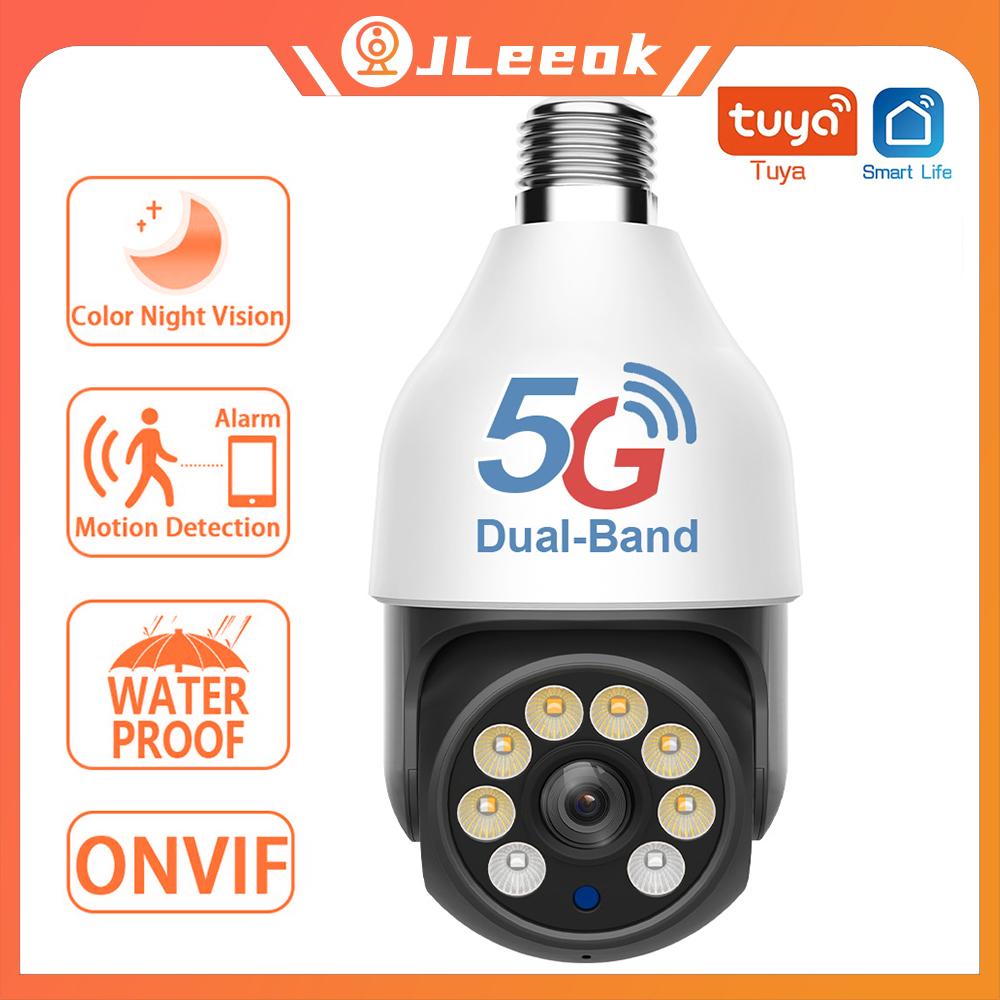 Jleeok Tuya 5MP 5G/2.4G WIFI E27 Bulb Wireless Motion Tracking Surveillence IP Camera PTZ Color Night Vision Home Securtiy IR Cam CCTV Alexa
Jleeok Tuya 5MP 5G/2.4G WIFI E27 Bulb Wireless Motion Tracking Surveillence IP Camera PTZ Color Night Vision Home Securtiy IR Cam CCTV Alexa