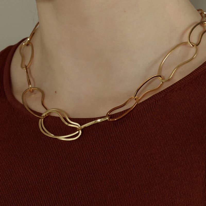 YENA BY YENA Silver Melias Chain Necklace n083 Silver
YENA BY YENA Silver Melias Chain Necklace n083 Silver