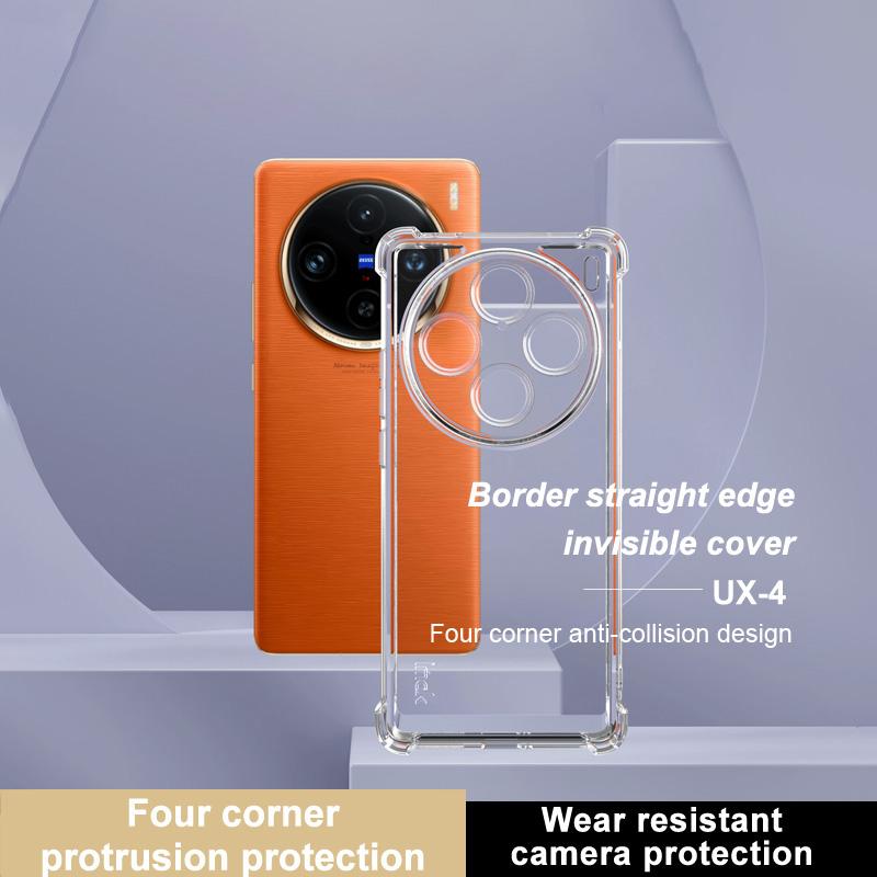 For vivo X100 Pro 5G/X100s Pro 5G Case Straight Frame Four Corner Shockproof Clear TPU Cover Style A
For vivo X100 Pro 5G/X100s Pro 5G Case Straight Frame Four Corner Shockproof Clear TPU Cover Style A