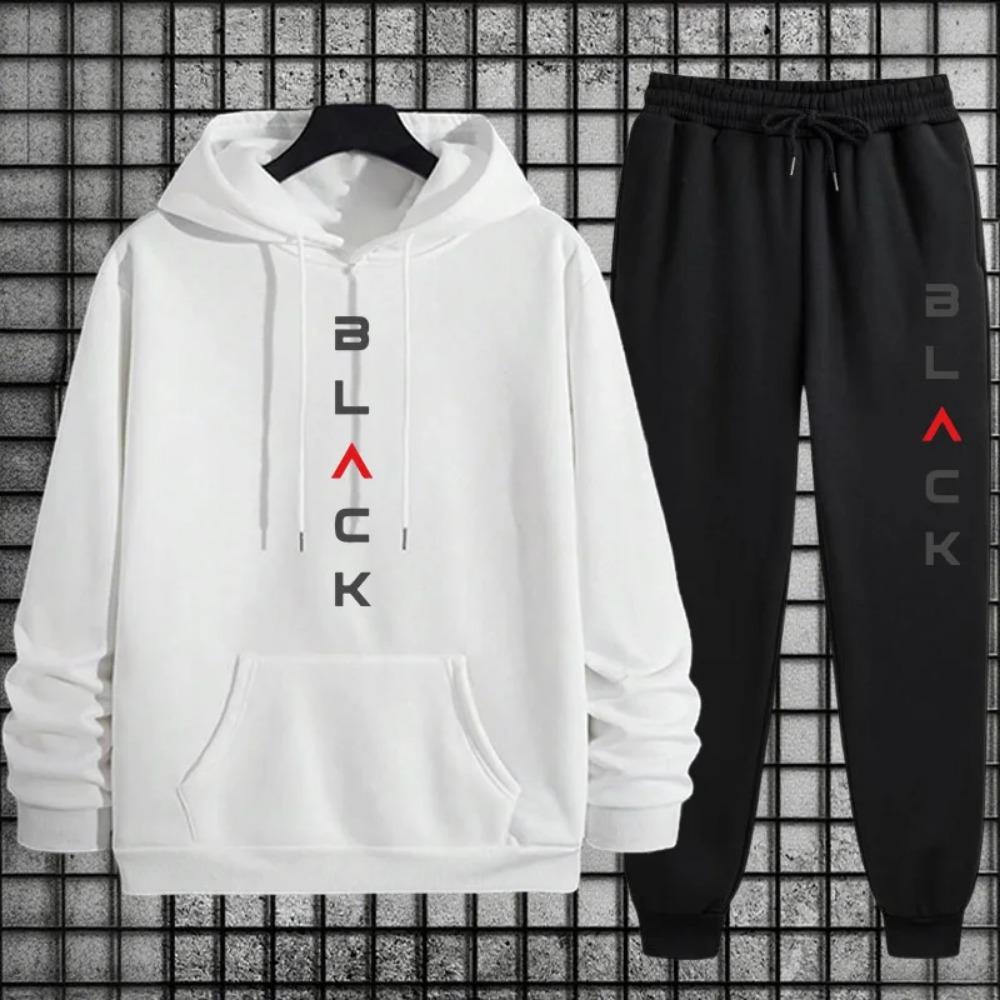 New Men s Sportswear Set with Black Letter Printed Sweatshirt and Pants, Urban Casual Fashion Sportswear, Autumn and Winter Sports XXL
New Men s Sportswear Set with Black Letter Printed Sweatshirt and Pants, Urban Casual Fashion Sportswear, Autumn and Winter Sports XXL