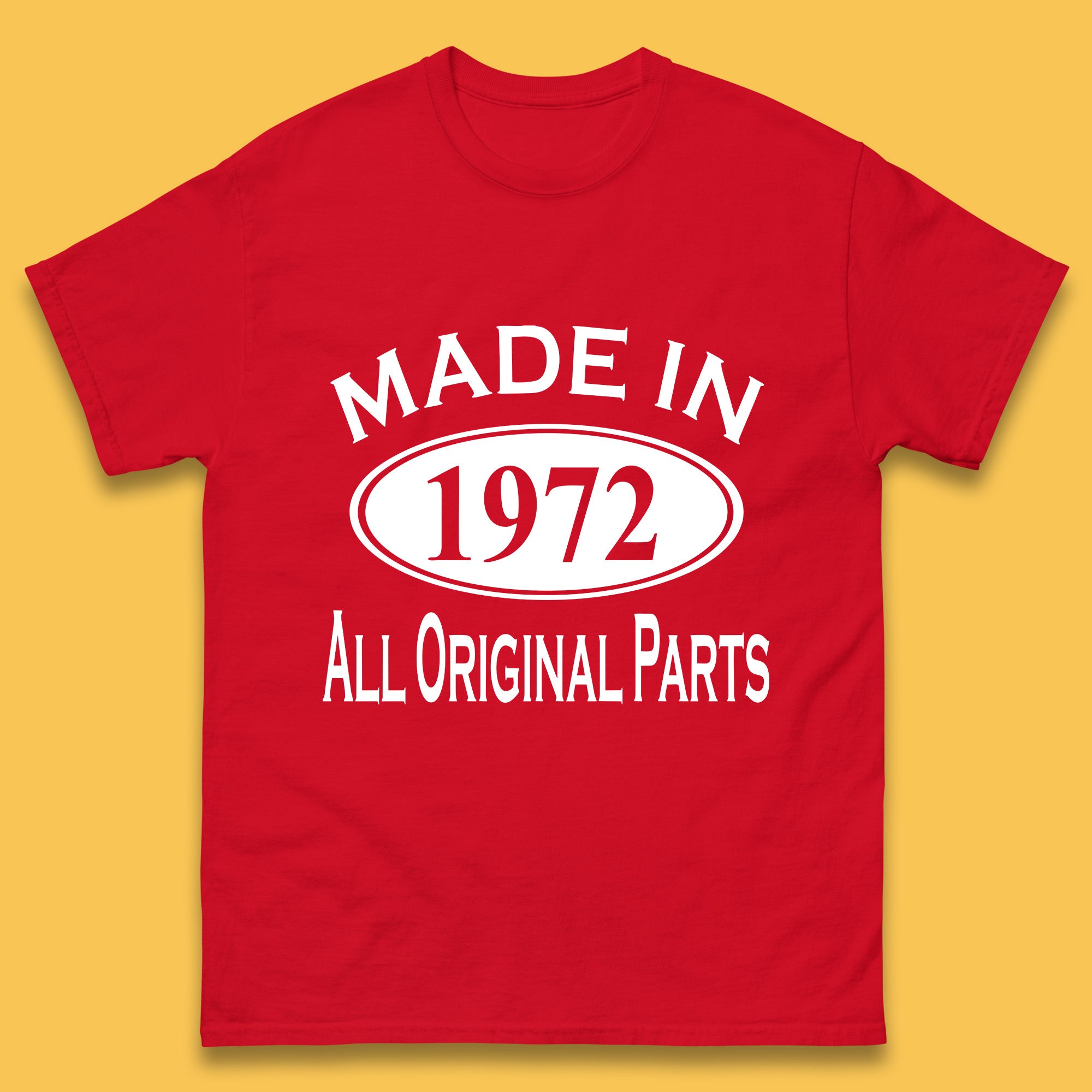 Made In 1972 All Original Parts Vintage Retro 51st Birthday Funny 51 Years Old Birthday Gift Mens Tee Top 2XL
Made In 1972 All Original Parts Vintage Retro 51st Birthday Funny 51 Years Old Birthday Gift Mens Tee Top 2XL