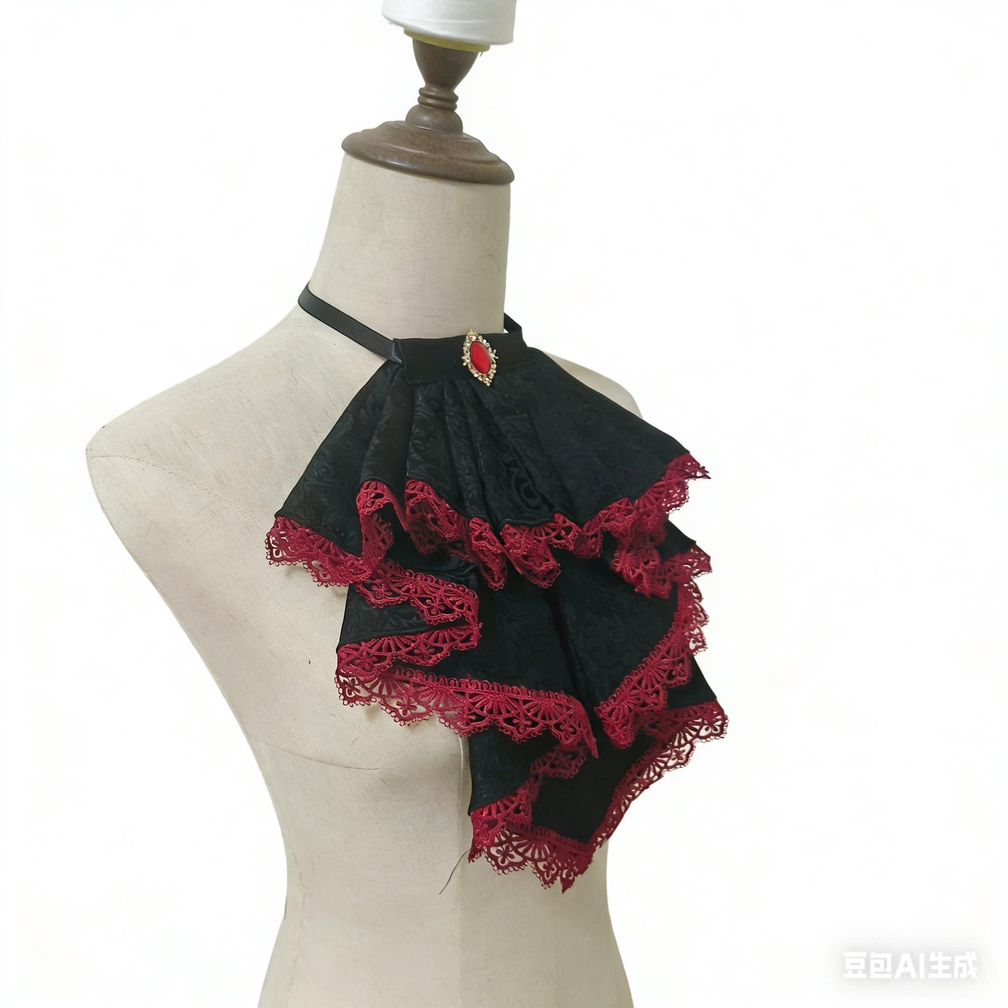 Original Retro Court Style Versatile Fake Collar Saliva Towel Lolita Lace Neck Decoration Gothic Vampire Style Bow Tie
Original Retro Court Style Versatile Fake Collar Saliva Towel Lolita Lace Neck Decoration Gothic Vampire Style Bow Tie