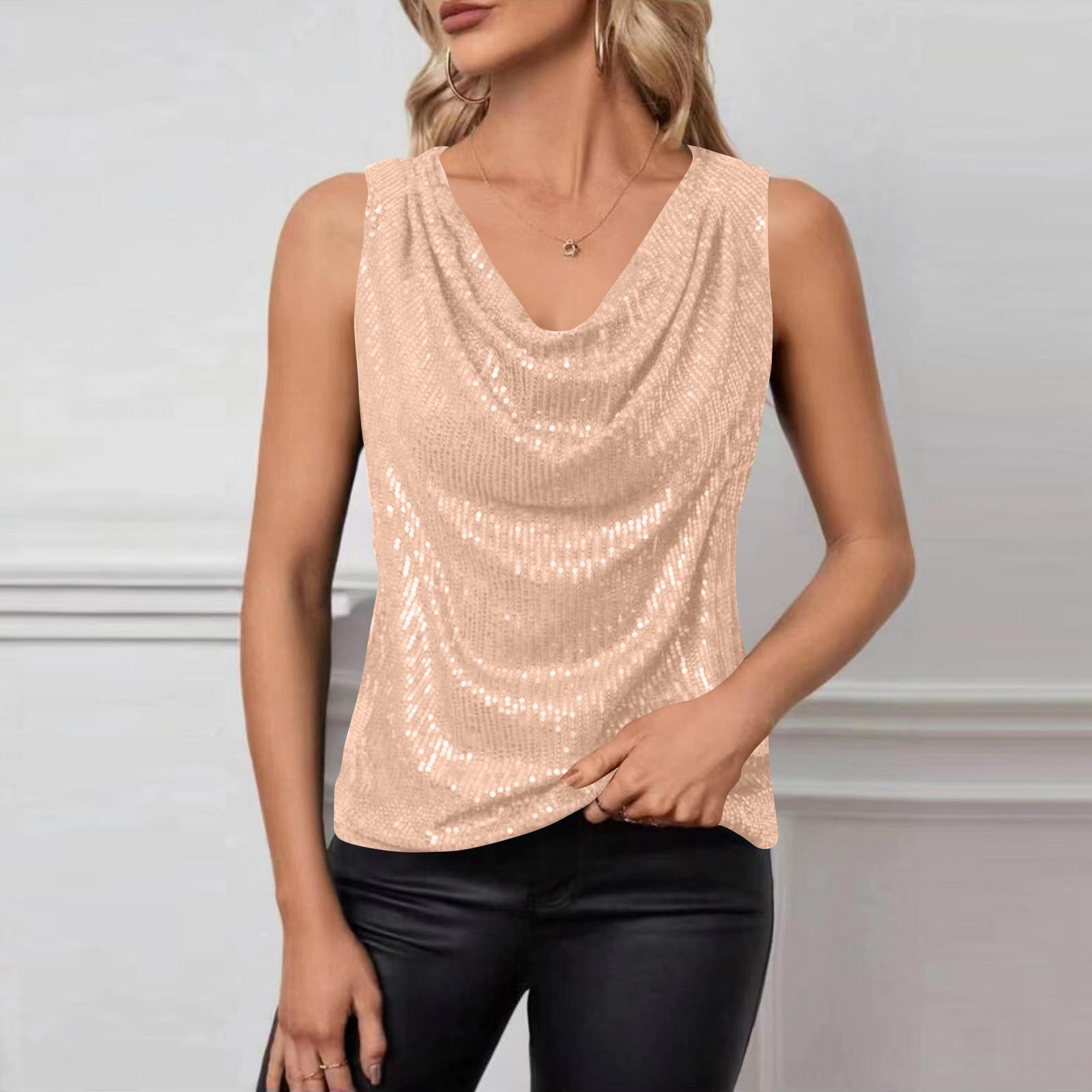 Большие размеры топы с пайетками для женщин свободные рубашки-туники без рукавов с V-образным вырезом нарядные деловые повседневные блузки для вечеринок M бежевый
Большие размеры топы с пайетками для женщин свободные рубашки-туники без рукавов с V-образным вырезом нарядные деловые повседневные блузки для вечеринок M бежевый