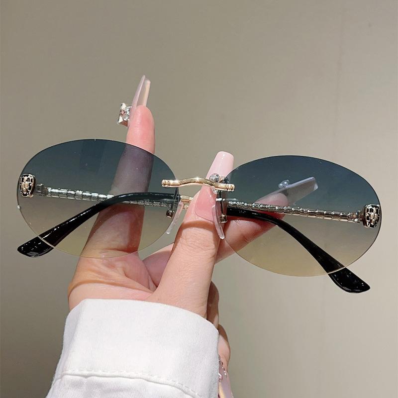 JYL TS Sunglasses UV Protection Frameless Ellipse Snake Metal/3556 B-3365 inchworm кольору
JYL TS Sunglasses UV Protection Frameless Ellipse Snake Metal/3556 B-3365 inchworm кольору
