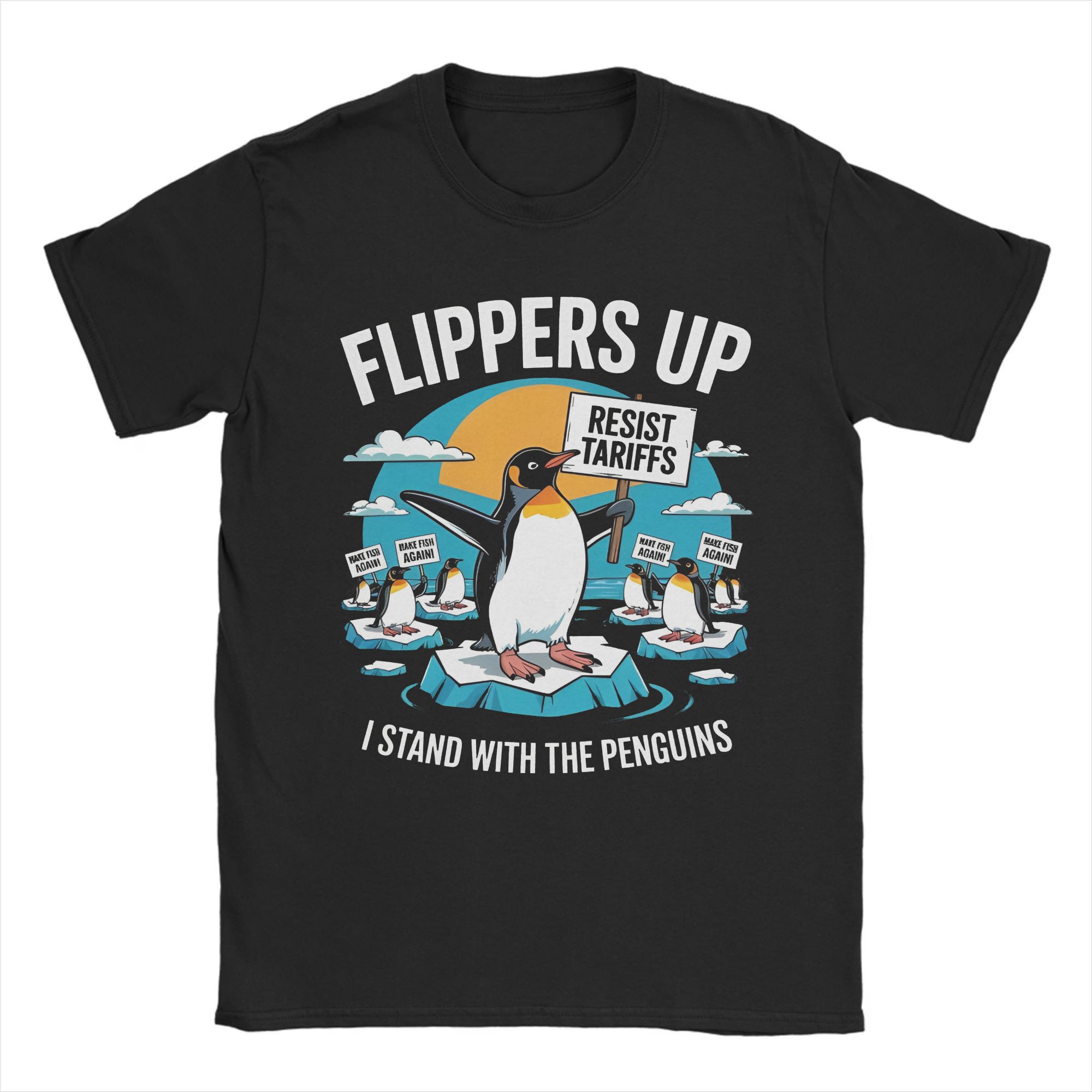 Забавный протест Resist Penguins против пошлин Мужские футболки Flippers Up Уникальная футболка с круглым вырезом Футболка 100% хлопок 6XL Топ S красный
Забавный протест Resist Penguins против пошлин Мужские футболки Flippers Up Уникальная футболка с круглым вырезом Футболка 100% хлопок 6XL Топ S красный