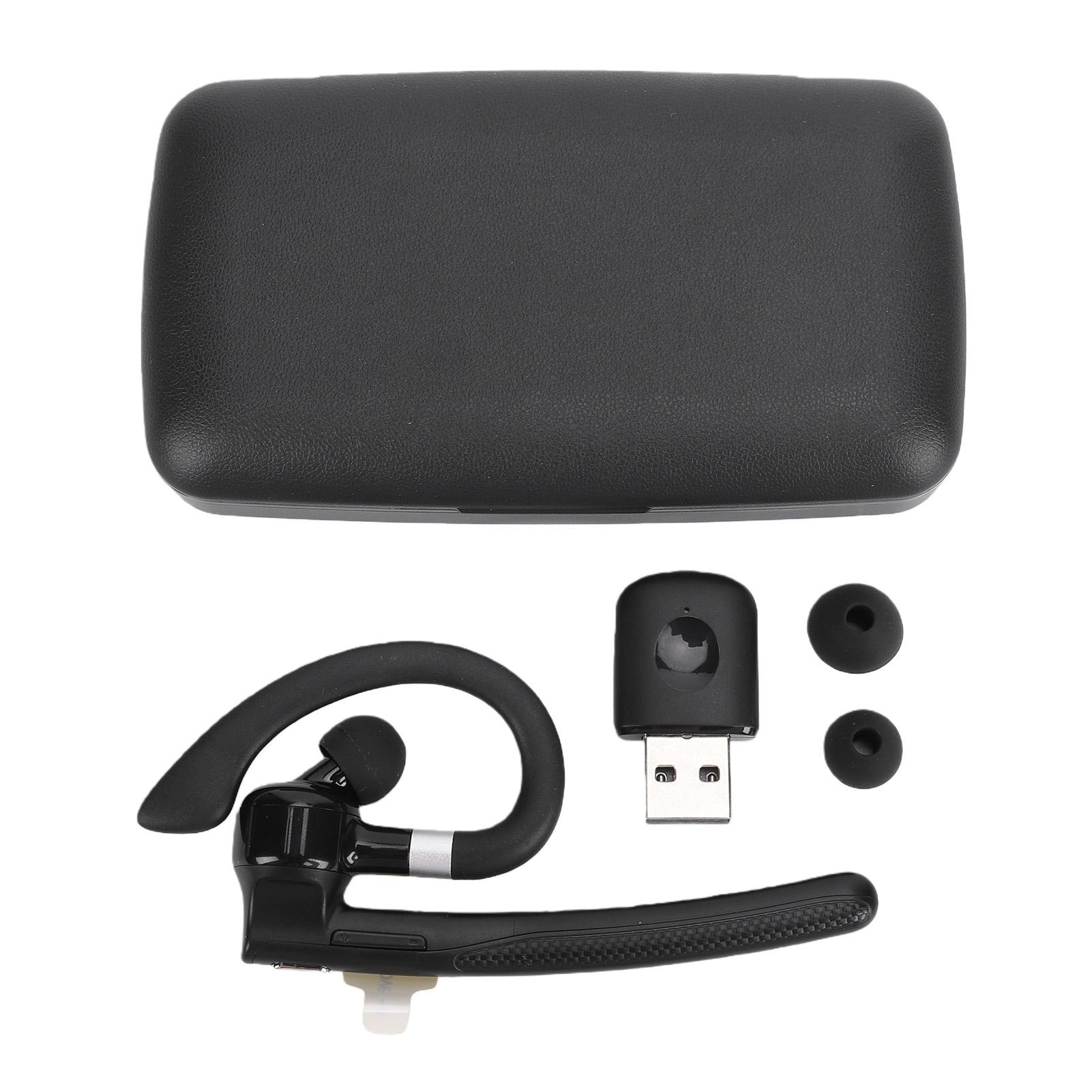 Bluetooth Headset V6.1 Noise Cancelling Handfree Single Ear Wireless Headset with USB Dongle Mute Key for Truck Drivers
Bluetooth Headset V6.1 Noise Cancelling Handfree Single Ear Wireless Headset with USB Dongle Mute Key for Truck Drivers