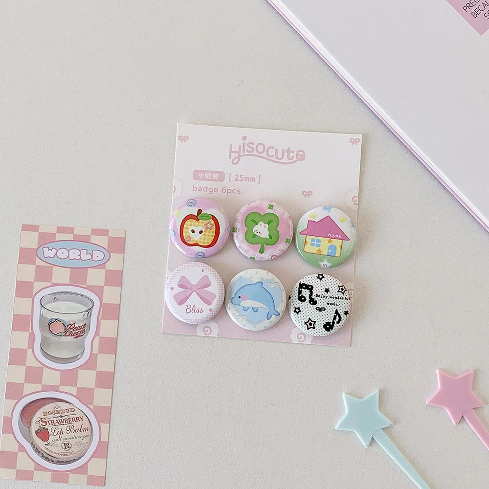 6Pcs/set 25mm Mini Cute Cartoon Badges Pin Decoration for Girl Shopping Handbag Backpack Hat Korean Ins-style Kawaii anime pins
6Pcs/set 25mm Mini Cute Cartoon Badges Pin Decoration for Girl Shopping Handbag Backpack Hat Korean Ins-style Kawaii anime pins