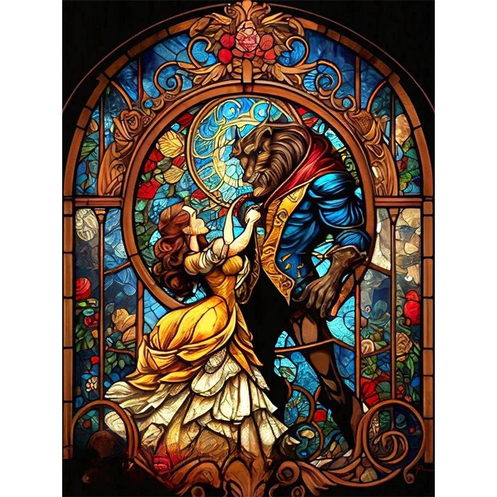 Disney Diamond Painting Beauty and The Beast Stained Window Style Artwork Cartoon 5D Diamond Cross Stitch Mosaic Home Decor Gift Round 20x30cm
Disney Diamond Painting Beauty and The Beast Stained Window Style Artwork Cartoon 5D Diamond Cross Stitch Mosaic Home Decor Gift Round 20x30cm