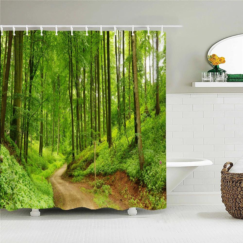 Natural Forest Landscape Shower Curtain 3D Scenery Printed Waterproof Polyester Fabric Bath Curtain Home Bathroom Decor Screen W60H190(CM)-1 Pcs
Natural Forest Landscape Shower Curtain 3D Scenery Printed Waterproof Polyester Fabric Bath Curtain Home Bathroom Decor Screen W60H190(CM)-1 Pcs