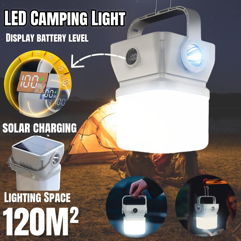 Portable Rechargeable LED Camping Light Outdoor Emergency Hanging Tent Solar Lamp Hiking Picnics Night Lighting Lantern
Portable Rechargeable LED Camping Light Outdoor Emergency Hanging Tent Solar Lamp Hiking Picnics Night Lighting Lantern