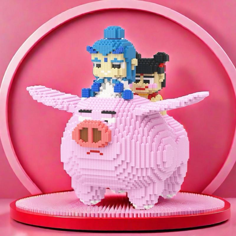 Nezha Ao Bing Riding Little Pig Building Block Set - Educational Toy for Boys & Girls, Jigsaw Puzzle and Gift Ornament
Nezha Ao Bing Riding Little Pig Building Block Set - Educational Toy for Boys & Girls, Jigsaw Puzzle and Gift Ornament