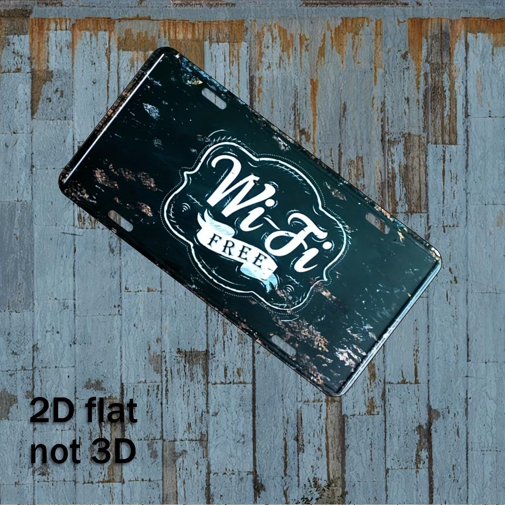 Vintage Distressed Free WiFi D Flat Printing Aluminum Tin Painting License Plate Shape Retro Metal Wall Art Decor for Cafe 15x30cm(5.9x7.8inch)
Vintage Distressed Free WiFi D Flat Printing Aluminum Tin Painting License Plate Shape Retro Metal Wall Art Decor for Cafe 15x30cm(5.9x7.8inch)