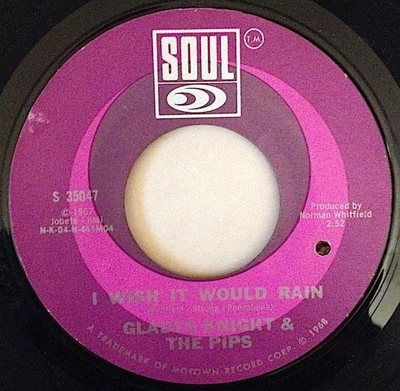 7inch Record GLADYS KNIGHT & THE PIPS - I Wish It Would Rain / It s Summer S35047 Soul 1968 US Soul/Funk Used
7inch Record GLADYS KNIGHT & THE PIPS - I Wish It Would Rain / It s Summer S35047 Soul 1968 US Soul/Funk Used