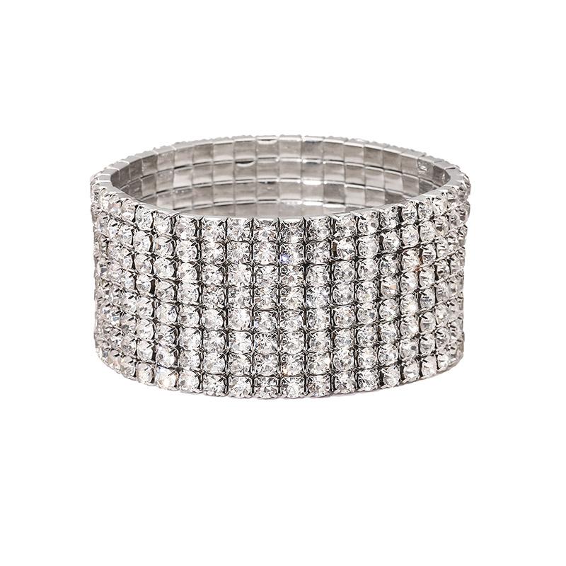 HECHENG, New Bracelet Inlaid Single Row CZ Stone Elastic Bracelet Korean Simple Luxury Ladies Bracelet 58×28.3mm 58-60mm
HECHENG, New Bracelet Inlaid Single Row CZ Stone Elastic Bracelet Korean Simple Luxury Ladies Bracelet 58×28.3mm 58-60mm