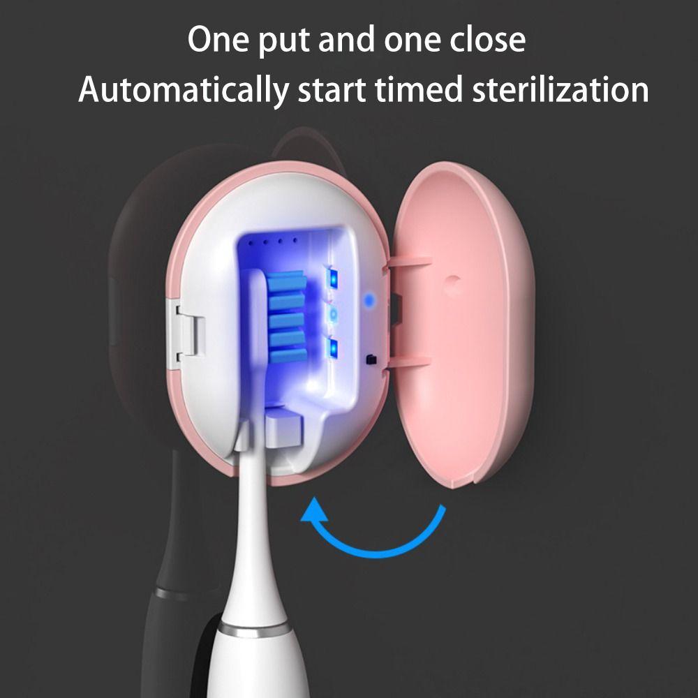 Ultraviolet Sterilization Toothbrush Holder Flip-top Bathroom Storage Tool Toothbrush Sterilizer Pink-7-day battery life
Ultraviolet Sterilization Toothbrush Holder Flip-top Bathroom Storage Tool Toothbrush Sterilizer Pink-7-day battery life