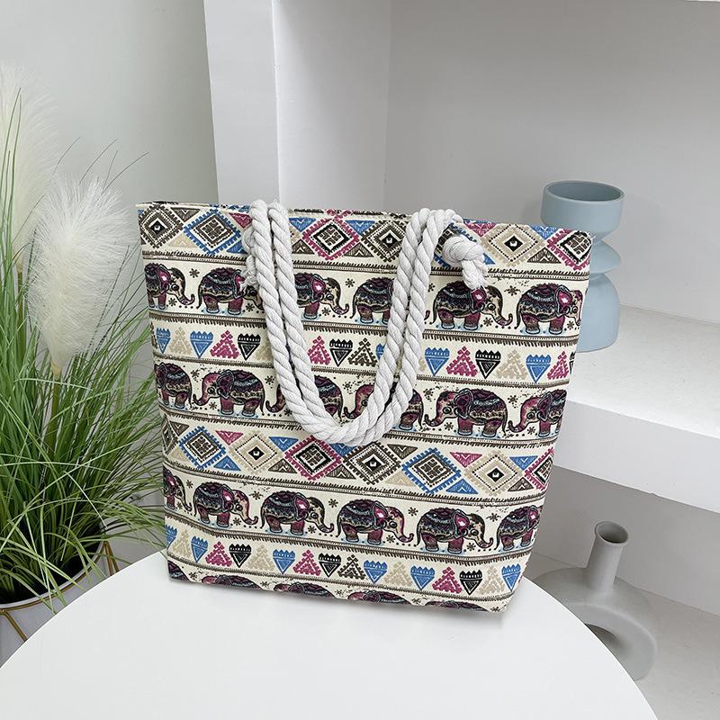 Hemp rope canvas bag large capacity women s shoulder bag new printing fashion printing travel tote bag
Hemp rope canvas bag large capacity women s shoulder bag new printing fashion printing travel tote bag