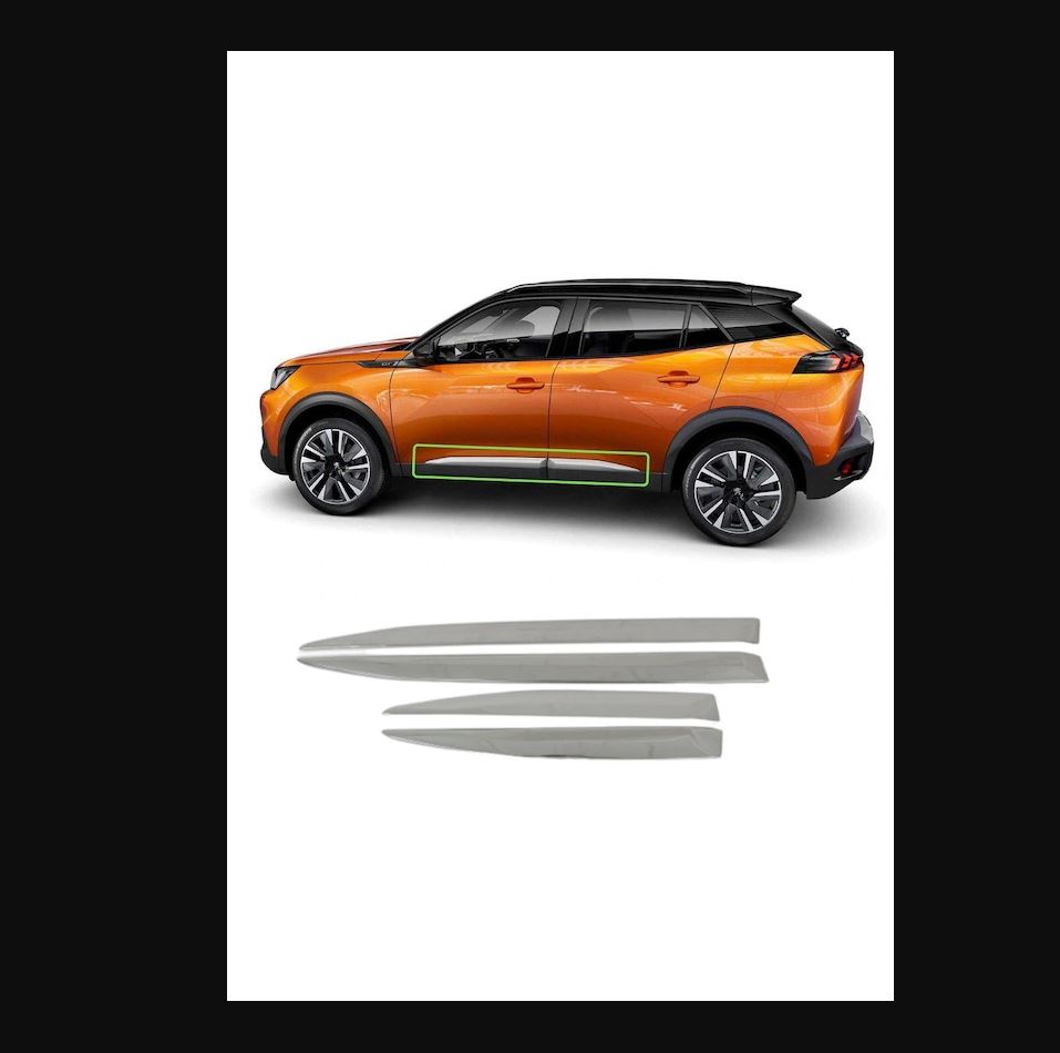 Для Peugeot 2008 хромированные накладки на боковые двери 4 шт. 2020 — 2025 гг. серебряный
Для Peugeot 2008 хромированные накладки на боковые двери 4 шт. 2020 — 2025 гг. серебряный