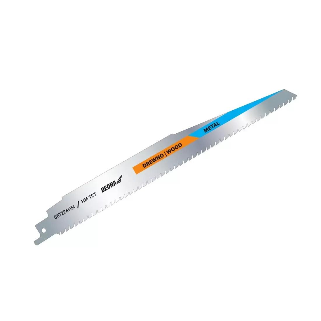 Brzeszczot Do Piły Szablastej, Lisicy Z Widią Do Drewna I Metalu Dedra 08T226Hm 228/200Mm, Do Drewna I Metalu, Hm/Tc 
Brzeszczot Do Piły Szablastej, Lisicy Z Widią Do Drewna I Metalu Dedra 08T226Hm 228/200Mm, Do Drewna I Metalu, Hm/Tc