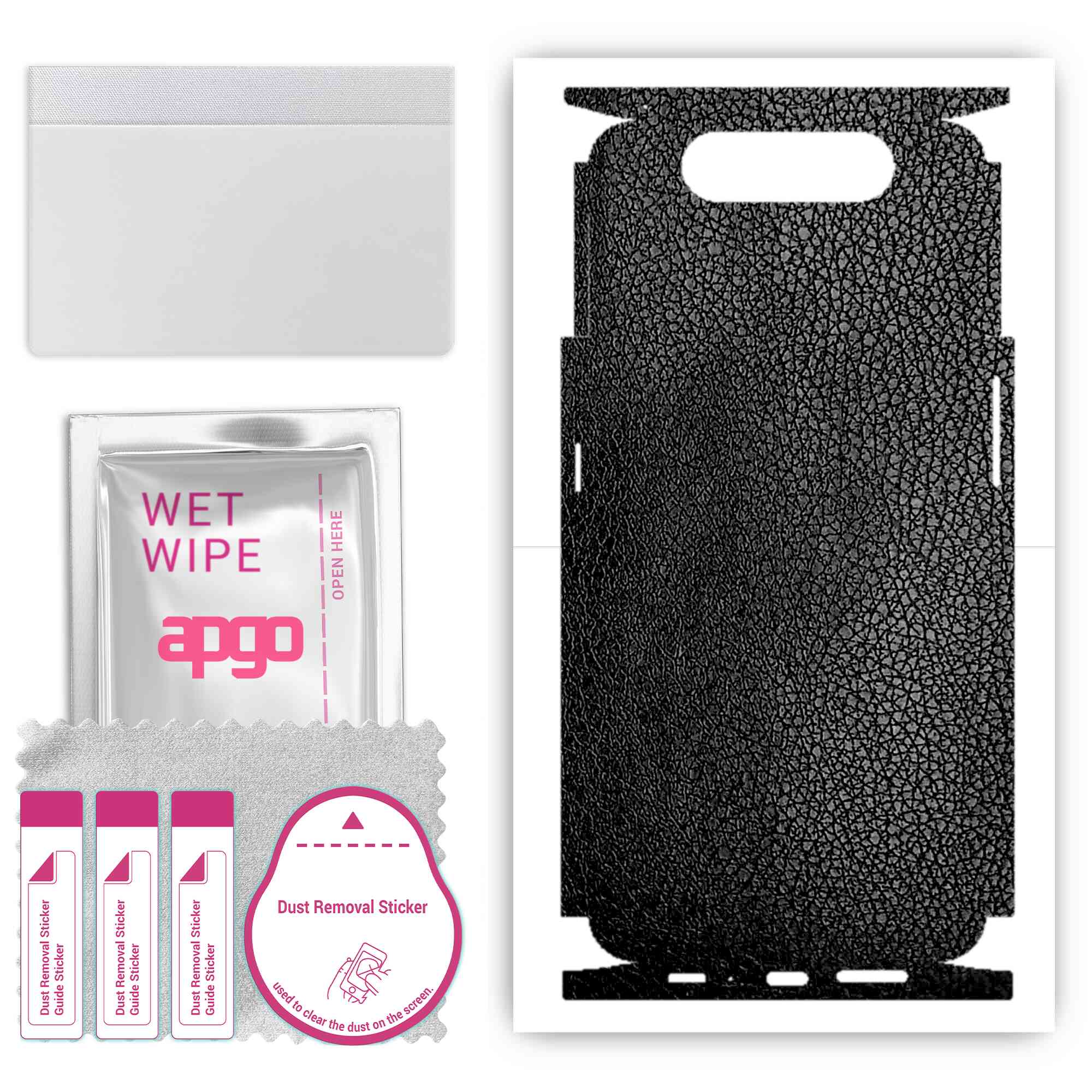 apgo Protective Skin Sticker for the back+sides compatible with Samsung Galaxy A80, Full Wrap Film, Foil, Vinyl - Pattern Black Leather
apgo Protective Skin Sticker for the back+sides compatible with Samsung Galaxy A80, Full Wrap Film, Foil, Vinyl - Pattern Black Leather