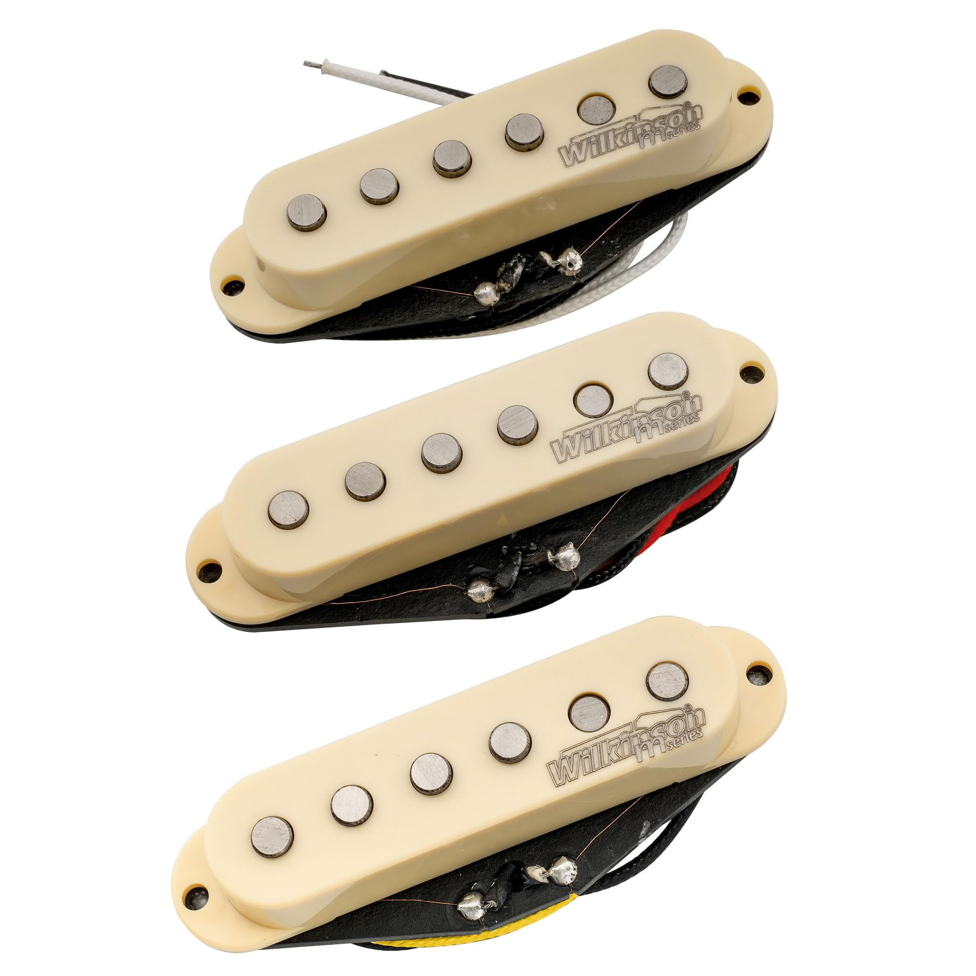 Wilkinson Vintage 60 s Staggered Alnico 5 Guitar Pickups (Single Pickup) for Stratocaster Electric Guitars, Cream (Set of 3)
Wilkinson Vintage 60 s Staggered Alnico 5 Guitar Pickups (Single Pickup) for Stratocaster Electric Guitars, Cream (Set of 3)