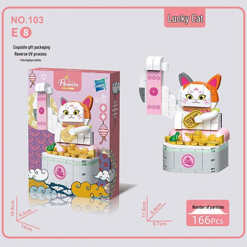 Бриллиантовая лошадь, счастливый кот, модель из строительных блоков: Развивающая игрушка и подарок для детей.
Бриллиантовая лошадь, счастливый кот, модель из строительных блоков: Развивающая игрушка и подарок для детей.