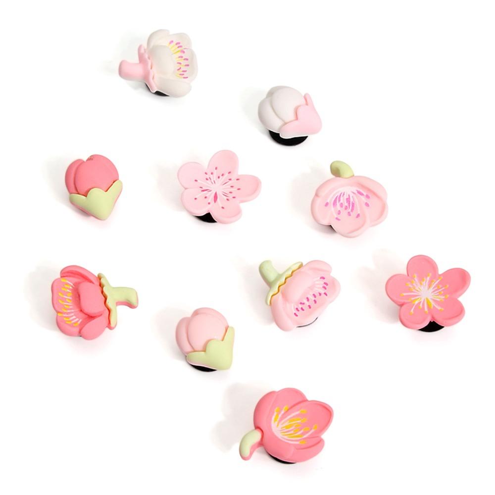 10Pcs New DIY Flower Shoe Charms Resin Detachable Shoe Decorations Peach Blossom Hole Shoe Charms Set Summer Shoe Accessories
10Pcs New DIY Flower Shoe Charms Resin Detachable Shoe Decorations Peach Blossom Hole Shoe Charms Set Summer Shoe Accessories