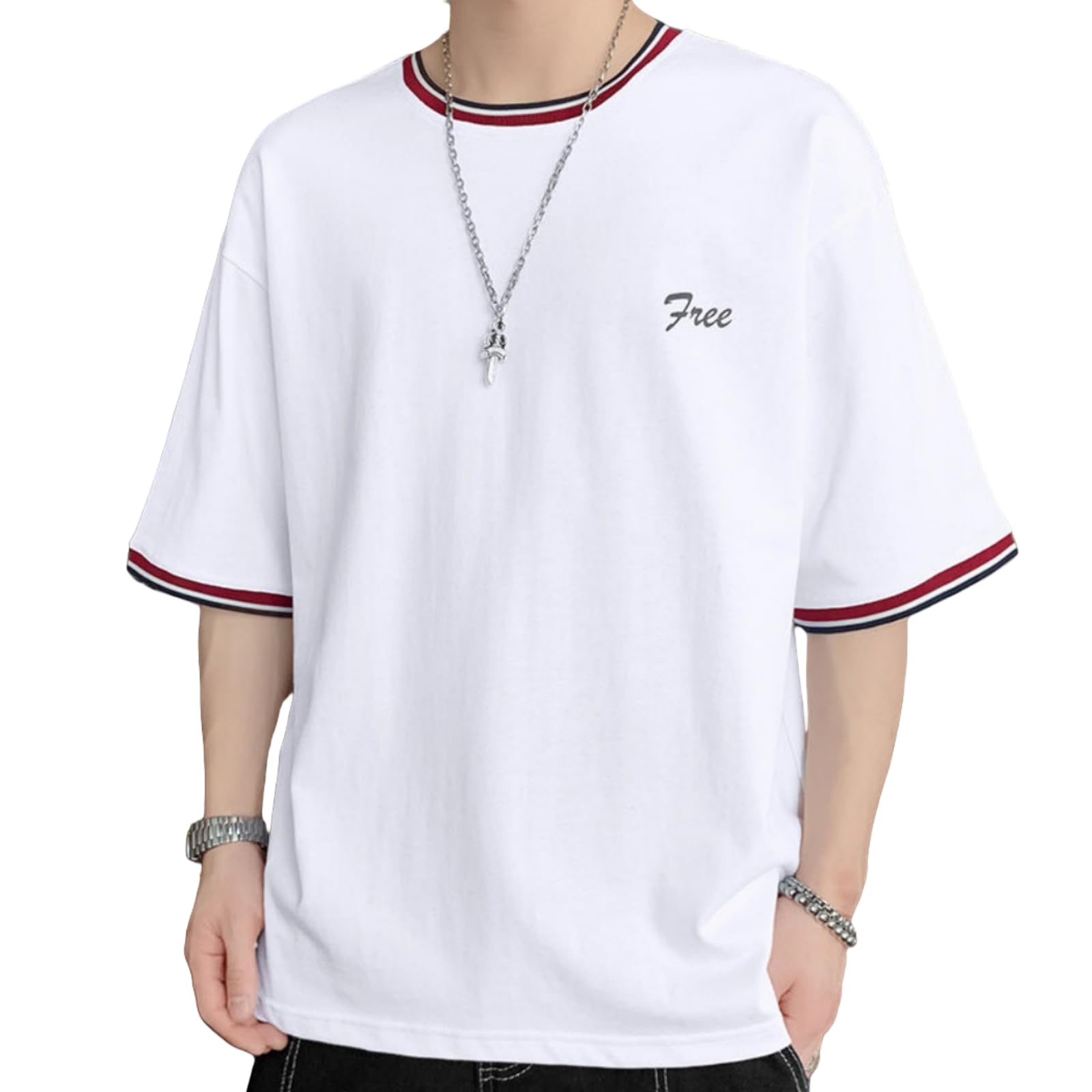 VERAVANT Men s Short Sleeve Summer T-Shirt, Crew Neck, Soft and Comfortable Cotton, Stylish and Casual
VERAVANT Men s Short Sleeve Summer T-Shirt, Crew Neck, Soft and Comfortable Cotton, Stylish and Casual