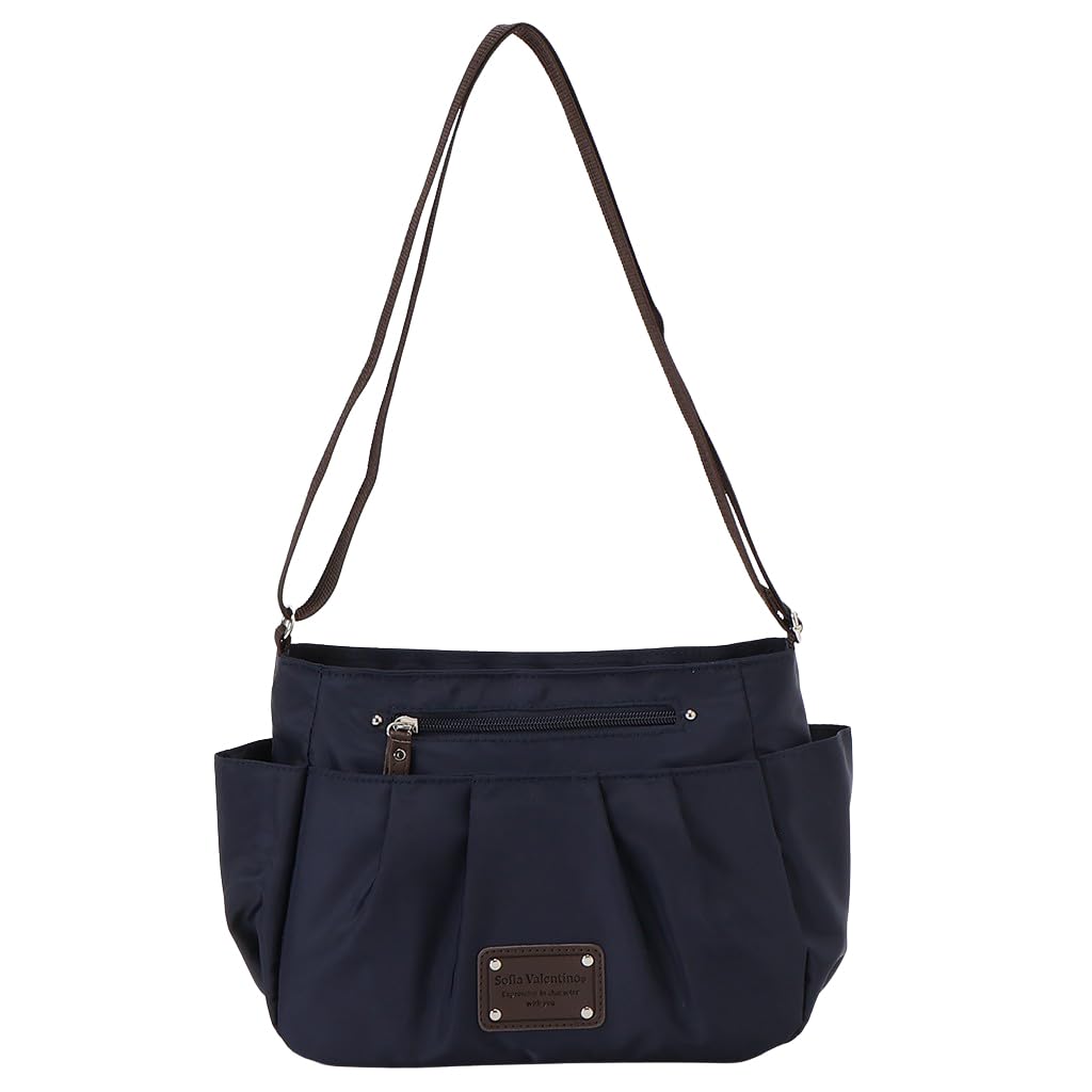 SOFIA VALENTINO 7-Pocket Lightweight Shoulder Bag with Multiple Pockets, Perfect for Shopping and Outings, 2508-49F1, Navy
SOFIA VALENTINO 7-Pocket Lightweight Shoulder Bag with Multiple Pockets, Perfect for Shopping and Outings, 2508-49F1, Navy