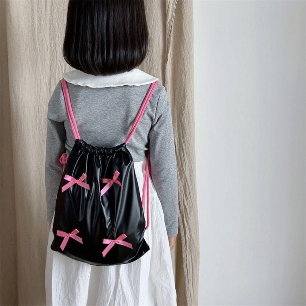 Fold Nylon Ruched Knapsack Silver Children Shoulder Bag Cute Bow Drawstring Backpack Travel
Fold Nylon Ruched Knapsack Silver Children Shoulder Bag Cute Bow Drawstring Backpack Travel