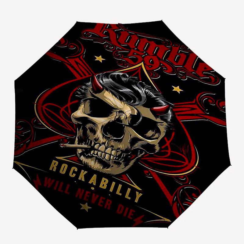 1pc Rumble 59 Rockabilly Automatic Open/Close Umbrella with 8-Rib Windproof Canopy10167
1pc Rumble 59 Rockabilly Automatic Open/Close Umbrella with 8-Rib Windproof Canopy10167
