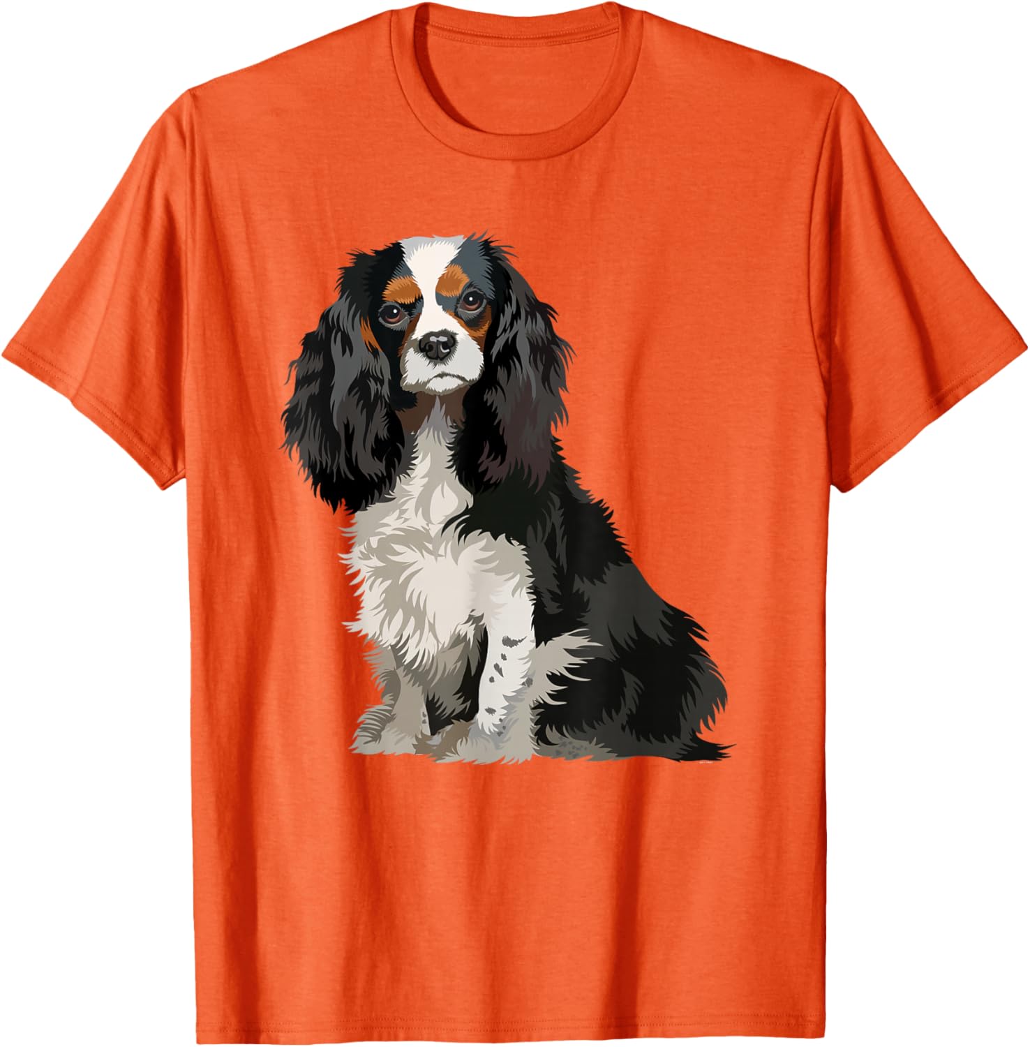 Tricolor Cavalier King Charles Spaniel Portrait Graphic Print Cotton T-Shirt Casual Summer Tee 4XL
Tricolor Cavalier King Charles Spaniel Portrait Graphic Print Cotton T-Shirt Casual Summer Tee 4XL