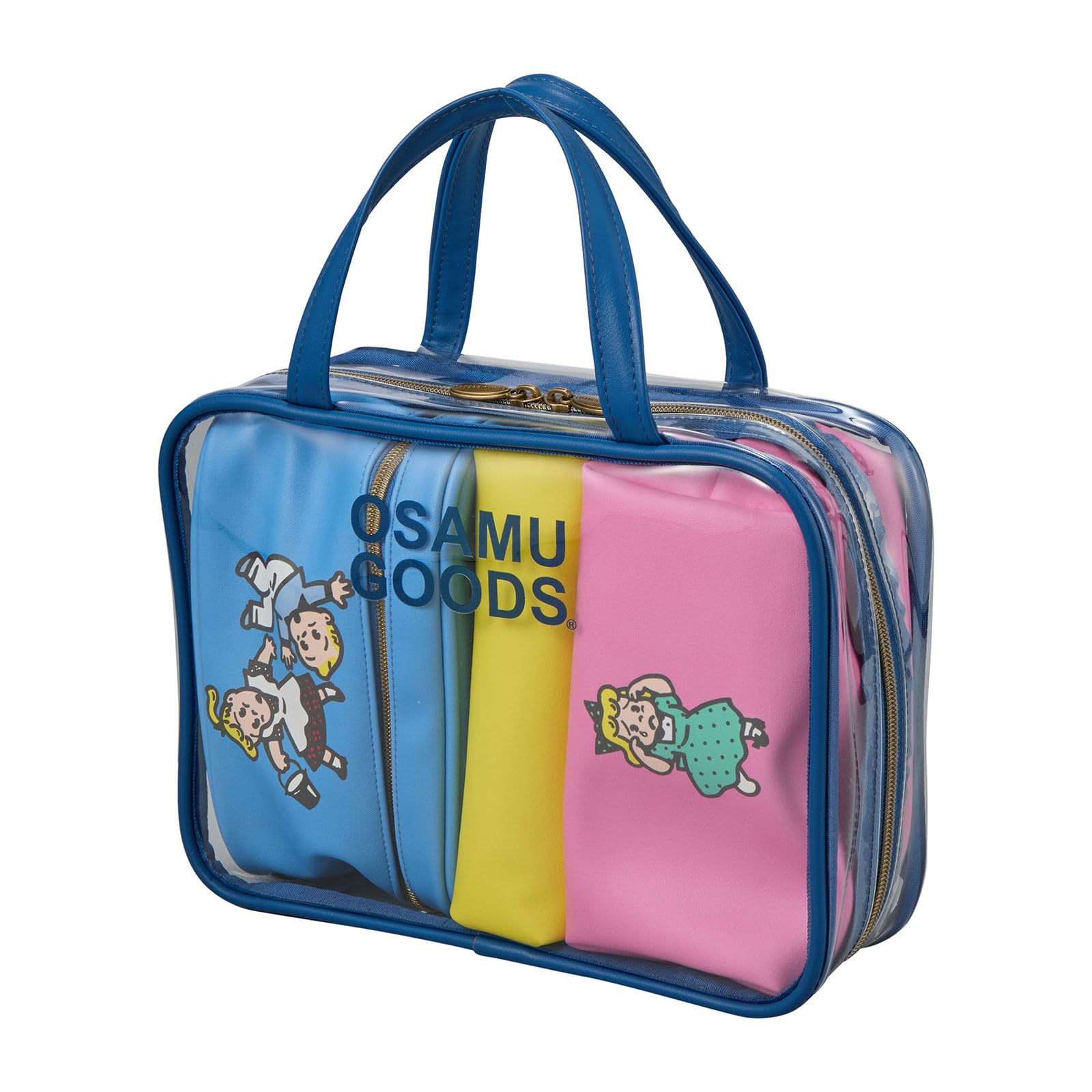 Osamu Goods Travel Pouch Set 7122 OG21. Blue/Yellow/Pink
Osamu Goods Travel Pouch Set 7122 OG21. Blue/Yellow/Pink