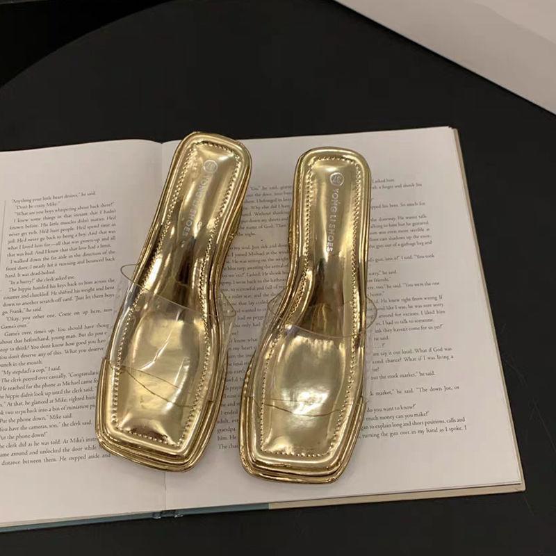 Fashion FHC 2024 New Transparent PVC Wedges Slippers,High Heeled Platform Slides,Women Summer Shoes,Square Open Toe,Black,Beige,Dropship 38 золотий
Fashion FHC 2024 New Transparent PVC Wedges Slippers,High Heeled Platform Slides,Women Summer Shoes,Square Open Toe,Black,Beige,Dropship 38 золотий