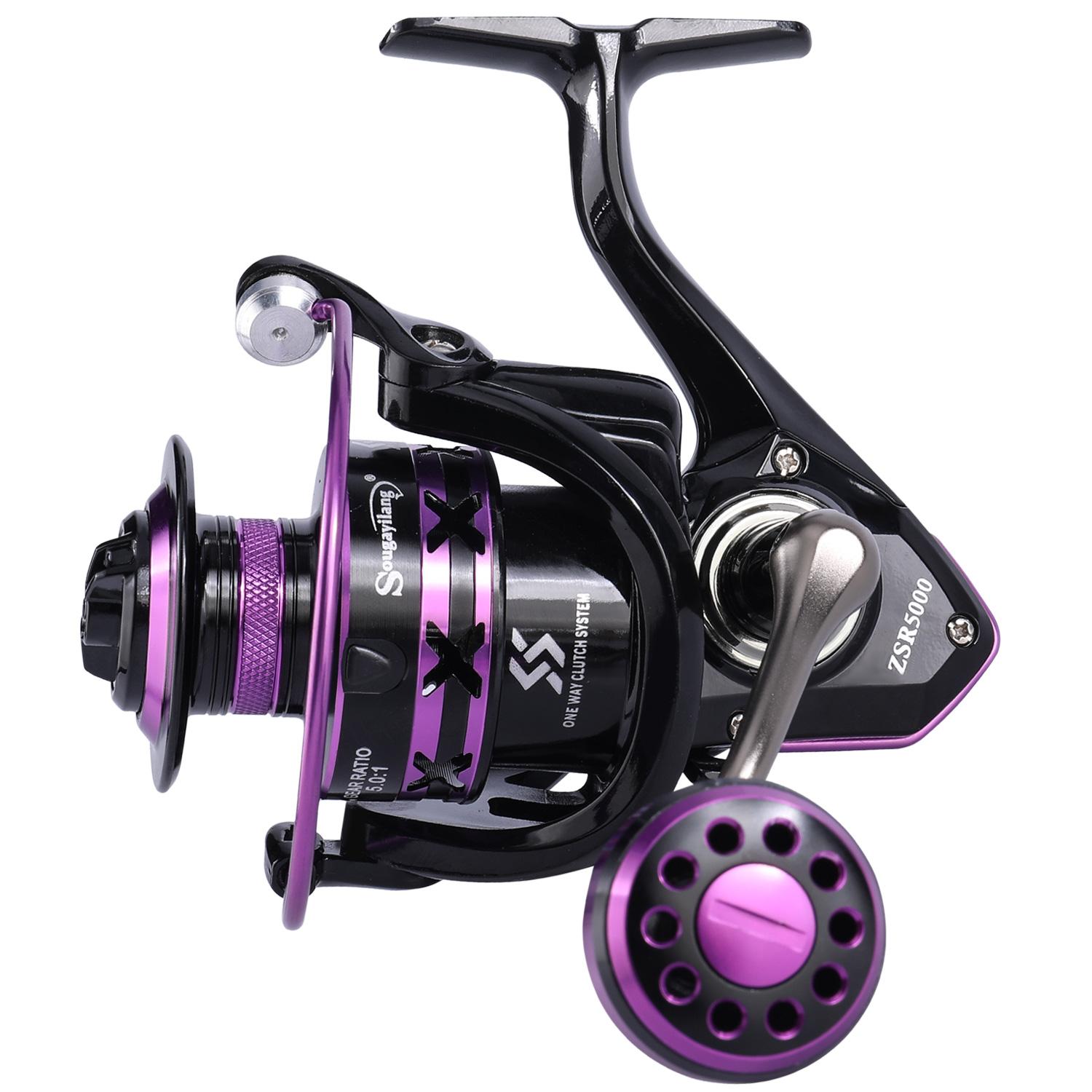 Рыболовная катушка Спиннинговая катушка левая/правая с 5,0:1 передаточное число 12+1 шарикоподшипников 5000Series