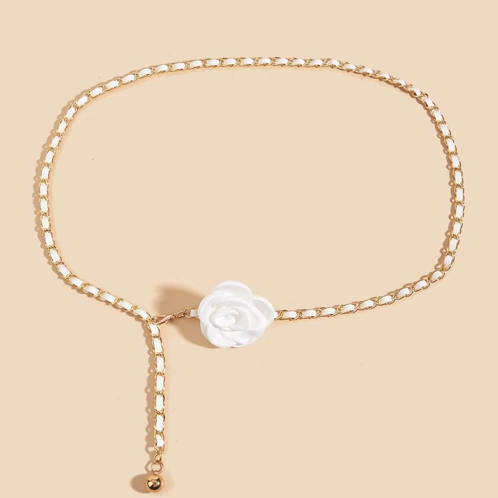 Waist Chain For Women With Hook Closure For Fashionable Skirt And Dress Accessory білий
Waist Chain For Women With Hook Closure For Fashionable Skirt And Dress Accessory білий