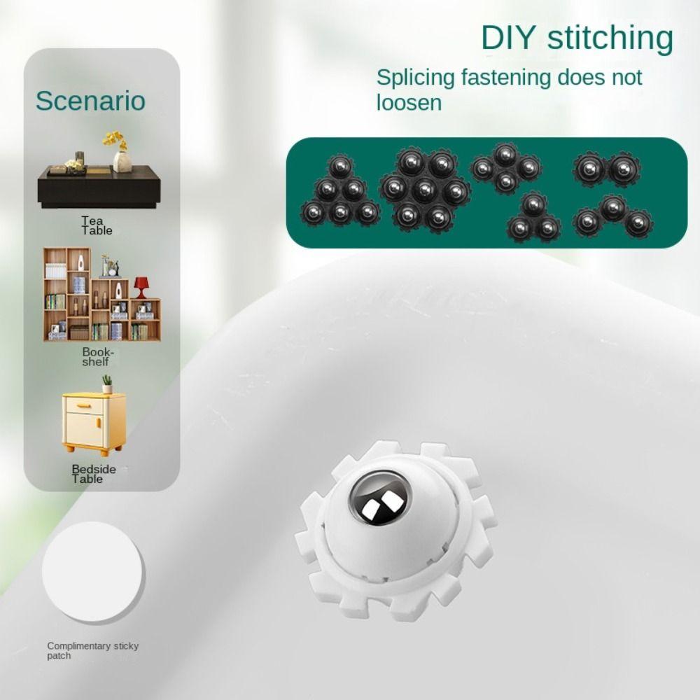 4pcs 360° Rotation Universal Pulley Moving Swivel Casters Mute 1 Beads Pulley Furniture Cabinet White-Adhesive bead
4pcs 360° Rotation Universal Pulley Moving Swivel Casters Mute 1 Beads Pulley Furniture Cabinet White-Adhesive bead