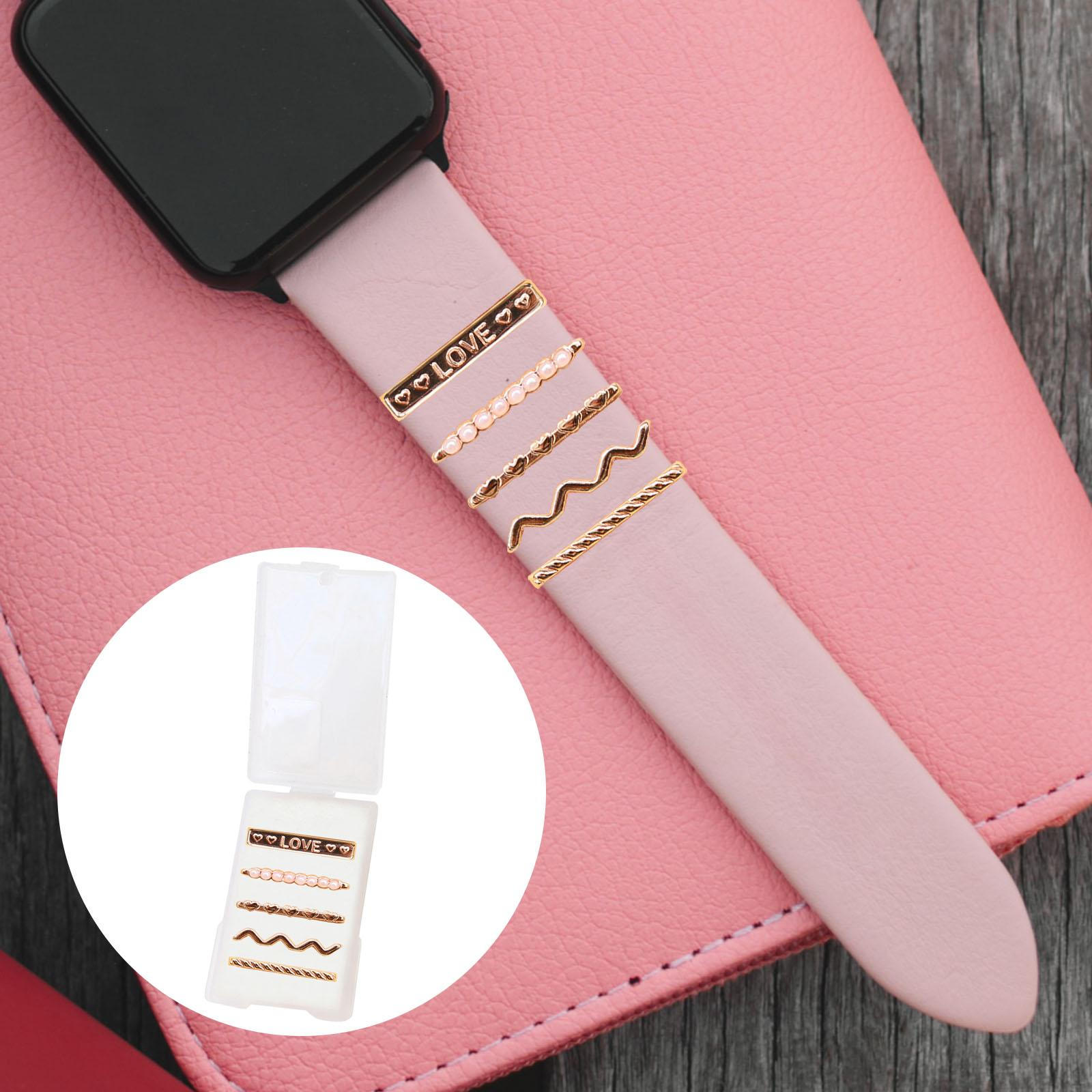 Watch Decorative Rings Loops Trinkets Fashion 5Pcs Band Strap Charms Sets Set C
Watch Decorative Rings Loops Trinkets Fashion 5Pcs Band Strap Charms Sets Set C